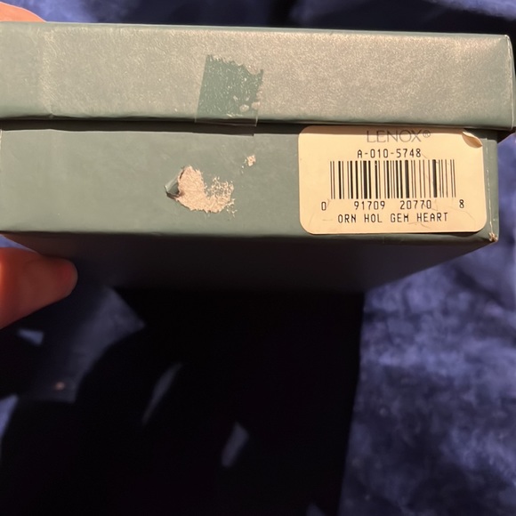 Lenox crystal puffed heart ornament original box ORN HOL GEM HEART Discontinued - Picture 8 of 13